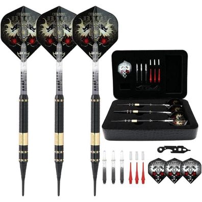 Cuesoul Dragon Deluxe Soft Dartpfeile Set 16g Brass Barrels Luxury Case