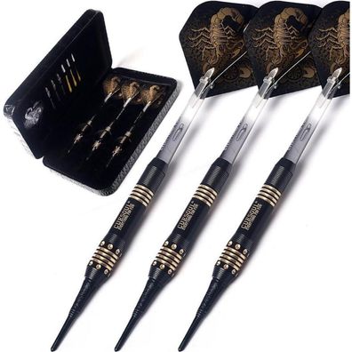 Cuesoul Black Scorpion Soft Dart Set 16g with Case & Accessories