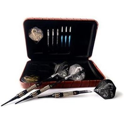 Cuesoul Black Scorpion Soft Dartpfeile Set 16g Deluxe Luxury Case B2307