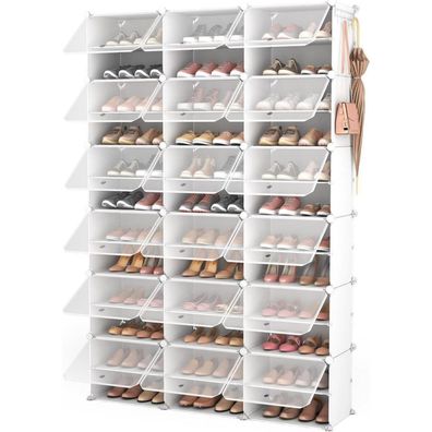 Vicye Schuhregal 12 Ebenen Schuhschrank Hoch 72 Paar Schuhe