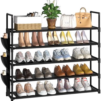 OYREL Schuhregal 5 Ebenen Organizer Schuhaufbewahrung 20-25 Paar Platzsparend