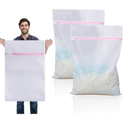 2er Pack XXL Wäschenetze 60x90cm für Waschmaschine - Wäschesack