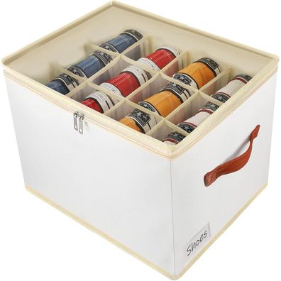Patinao Schuhaufbewahrung Organizer Schuhkarton Stapelbar Schuhschrank