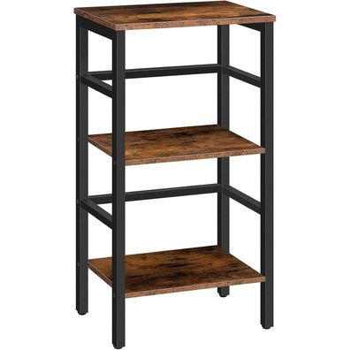 Leiterregal Standregal 3 Ebenen Bücherregal Querstangen Industriestil