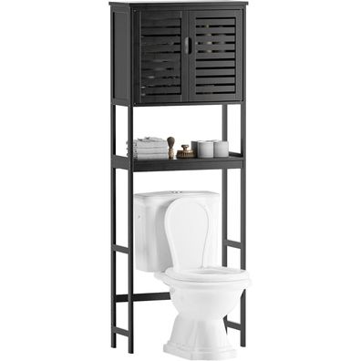 Bad Lagerung Regal Bambus Toilette Rack mit Schrank 3-Tier verstellbare Regale