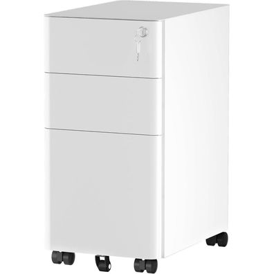 Yitahome Rollcontainer 3 Schubladen Metall Aktenschrank A4 Legal Letter