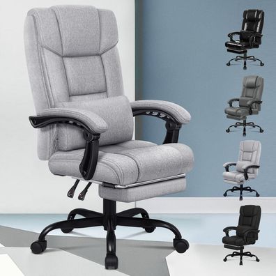 Ergonomischer Bürostuhl mit Fußstütze, hohe