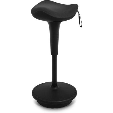 Ergonomischer Stehhocker Schwarz 360° Drehbar Büro Hocker
