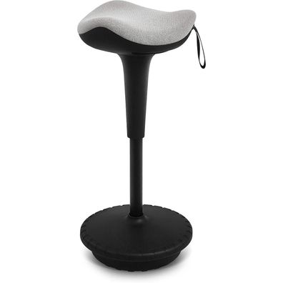 Ergonomischer Hochverstellbarer Arbeitshocker Büro Stehhocker Grau