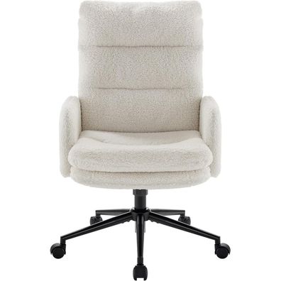 Schreibtischstuhl mit Rollen Armlehne Bürostuhl Ergonomisch Schminktisch Stuhl
