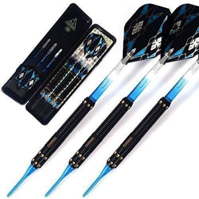 16g Soft Tip Darts Set inkl. Slim Case & Zubehör STBS074