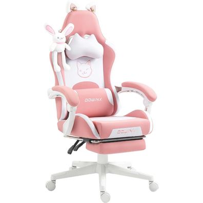 Dowinx Gaming Stuhl Süße Katze Edition Ergonomisch Hohe Rückenlehne