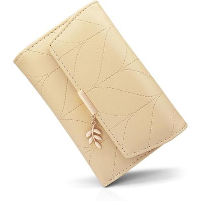 Damen Geldbeutel Portemonnaie Vegan Leder mit vielen Fächern Mini