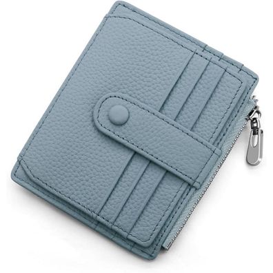 Echtes Leder RFID Geldbörse Damen Herren Kartenetui Mini Wallet Geschenkbox