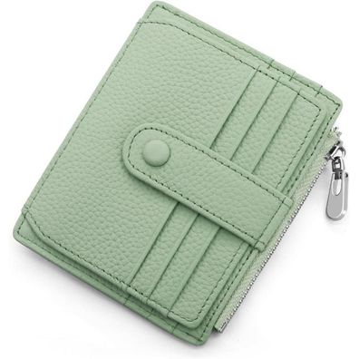 Echtes Leder Geldbörse RFID Schutz Kreditkartenetui Münzfach Slim Wallet