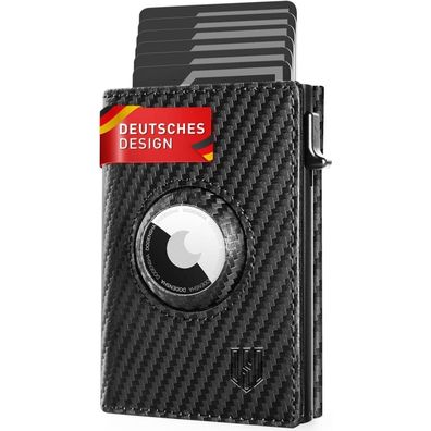 DODENSHA® MagSnap RFID Wallet Herren für 10+ Karten I Smart Wallet Carbon