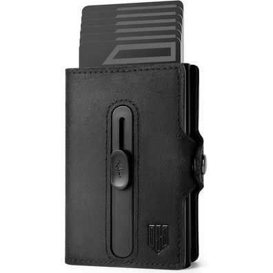 Dodensha Airtag Kartenetui RFID Schutz Herren Geldbörse POP UP Slim Wallet