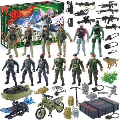 JOYIN 2024 Adventskalender Kinder Weihnachten 24 Tage Militär Armee Mann