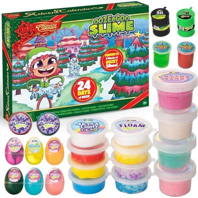JOYIN 2024 DIY Slime Adventskalender Weihnachten 24 Tage Countdown Kit
