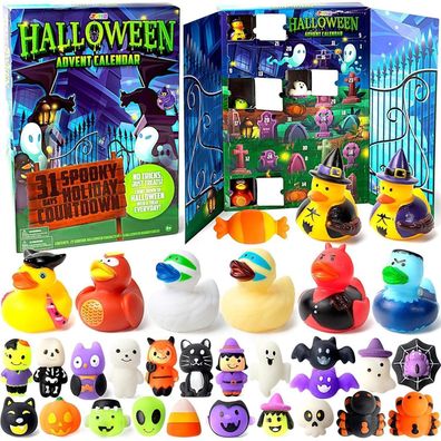 Halloween Adventskalender 31 Tage Geschenke Mochi Gummienten Countdown JOYIN