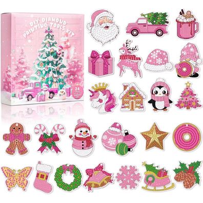 Mjartoria Diamond Painting Adventskalender 2024 Weihnachten Frauen Mädchen