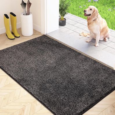 Schmutzfangmatte Innen 80x120cm rutschfest Maschinenwaschbar Fußmatte