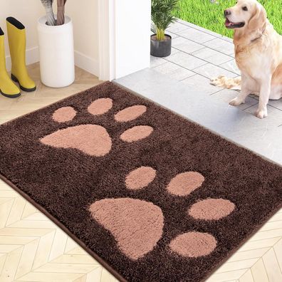Schmutzfangmatte waschbar 60x90cm Fußmatte absorbierend rutschfest wasserdicht