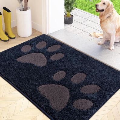 Schmutzfangmatte waschbar 60x90cm Fußmatte Innen rutschfest wasserdicht