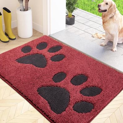Schmutzfangmatte waschbar 60x90cm Fußmatte rutschfest saugfähig wasserdicht für