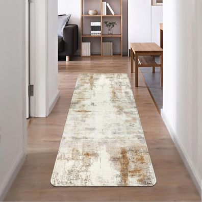 Rutschfester Teppichläufer Flur Küche Waschbar Lang 65x180 cm