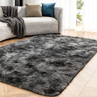 Shaggy Teppich Hochflor Wohnzimmer Teppich Waschbar Kinderzimmer 60x110cm