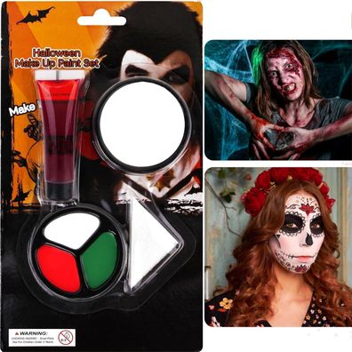Halloween Schminke Set Gesichtsfarbe Make up SFX Schminke Kit Kunstblut