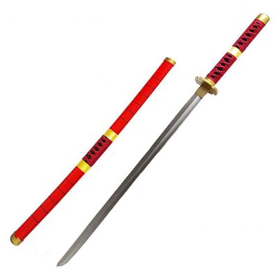 damdos Halloween Cosplay Roronoa Zoro Katana Sword Red