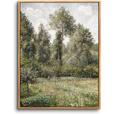 Vintage Leinwand Bilder Wald Landschaft 30x40 cm Holzrahmen