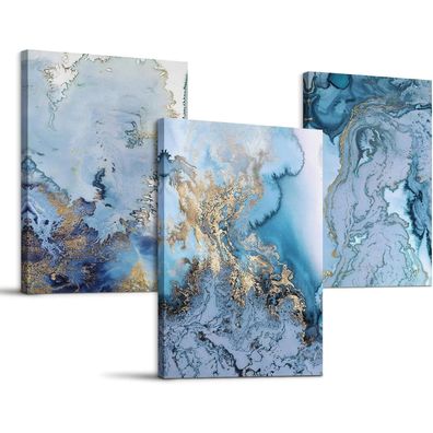 Hyidecorart Wandbilder Blau Weiß Kunstdrucke Schlafzimmer Küche Esszimmer Büro