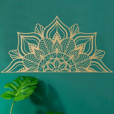 Große Metall Mandala Lotusblumen Wanddekoration für Zuhause Büro