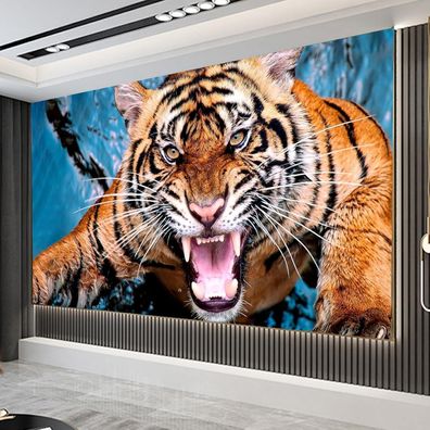 5D Diamond Painting Tiger Brüllen Erwachsene Set XXL 120x50cm