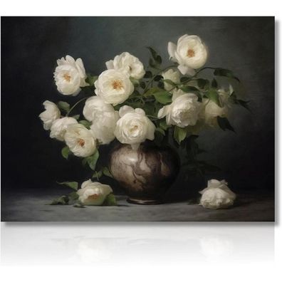 Moderne Blume Wandbilder Leinwand 30x40 cm ohne Rahmen
