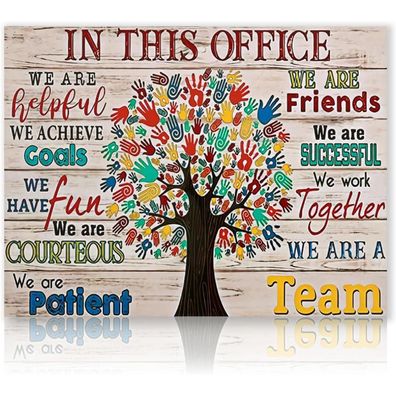 Motivation Wandbild Poster Leinwand Bilder Büro Deko 30x40 cm