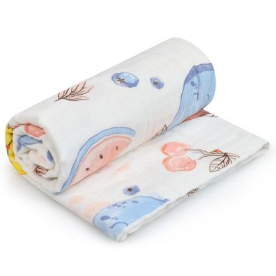 Babydecke 100% Baumwolle 86x70cm Musselin Kuscheldecke Mädchen Jungen