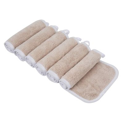 KinHwa Mikrofaser Waschlappen Make-up Entferner Tuch Waschbar 6er Pack