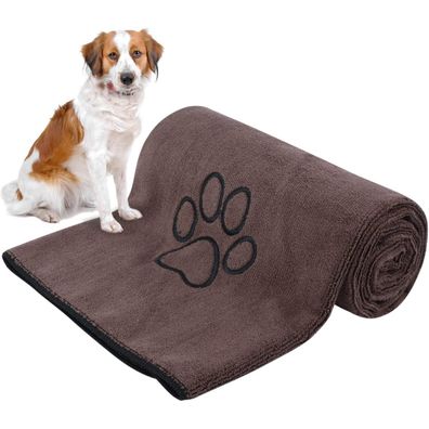 Saugfähiges Hundehandtuch Mikrofaser Hunde Katzen Badetuch 76x127cm