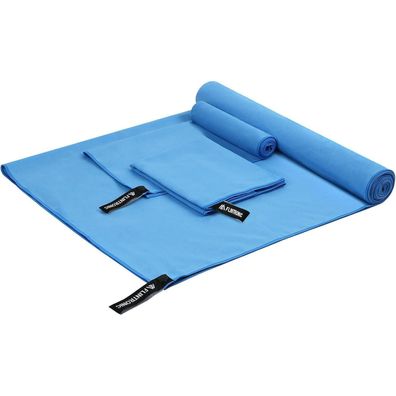3er Set Mikrofaser Handtuch Schnelltrocknend für Fitness und Reisen