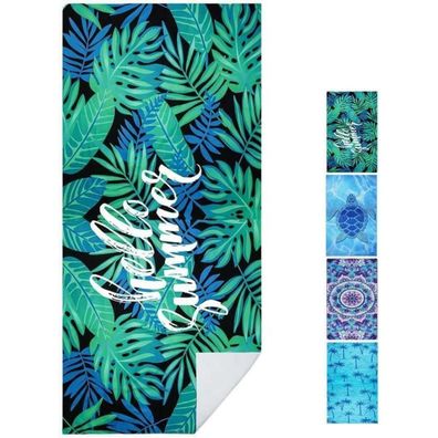 Microfiber Oversized Beach Towel 160x80cm Lightweight Sand Free for Travel Swim
