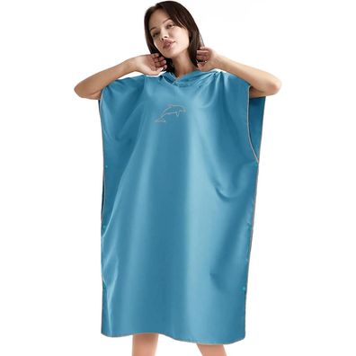 für ebay: flintronic Handtuch Poncho 110x80cm Mikrofaser Surf Badeponcho mit