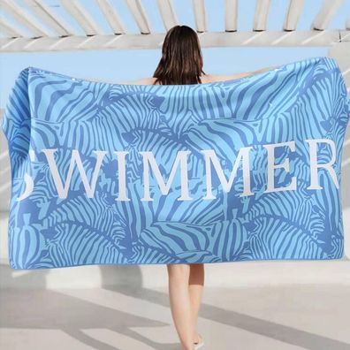 Microfaser Strandtuch schnell trocknend sandfrei Reisehandtuch 160x80cm