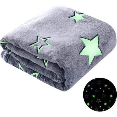Kuscheldecke Glow In The Dark 130x170cm Weich Babydecke Mädchen Junge