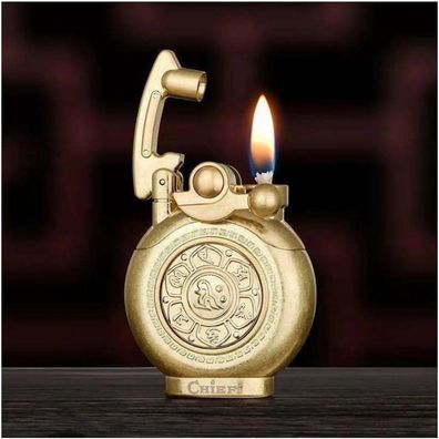Vintage Antikes Feuerzeug Gold Winddicht für Männer Ehemann