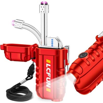 LcFun Flexibles USB Feuerzeug mit LED-Batterieanzeige