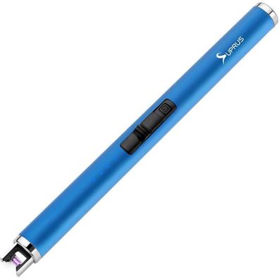 SUPRUS Lichtbogen Feuerzeug USB Aufladbar Blau Plasma Elektronisch